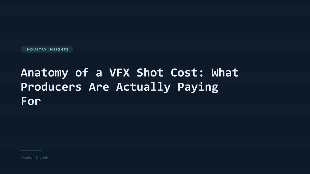 Anatomy of a VFX Shot Cost: What Producers Are Actually Paying For