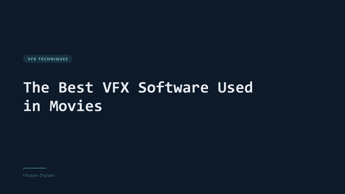 The Best VFX Software Used in Movies
