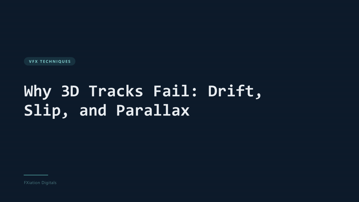 Why 3D Tracks Fail: Drift, Slip, and Parallax