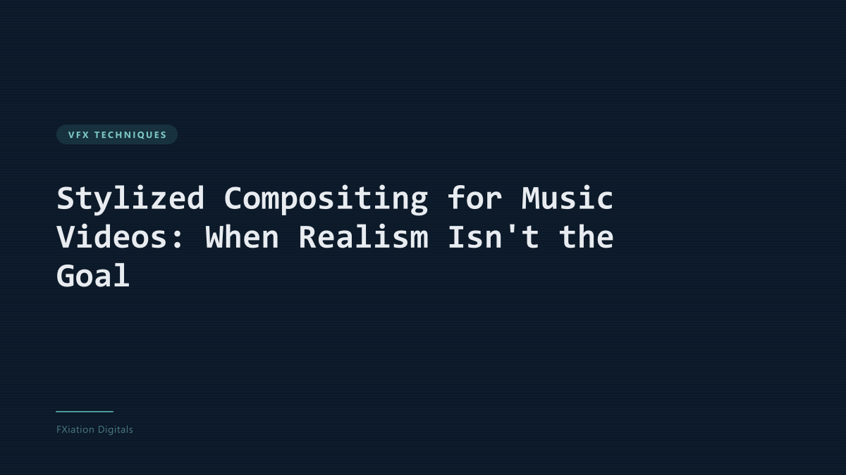 Stylized Compositing for Music Videos: When Realism Isn't the Goal