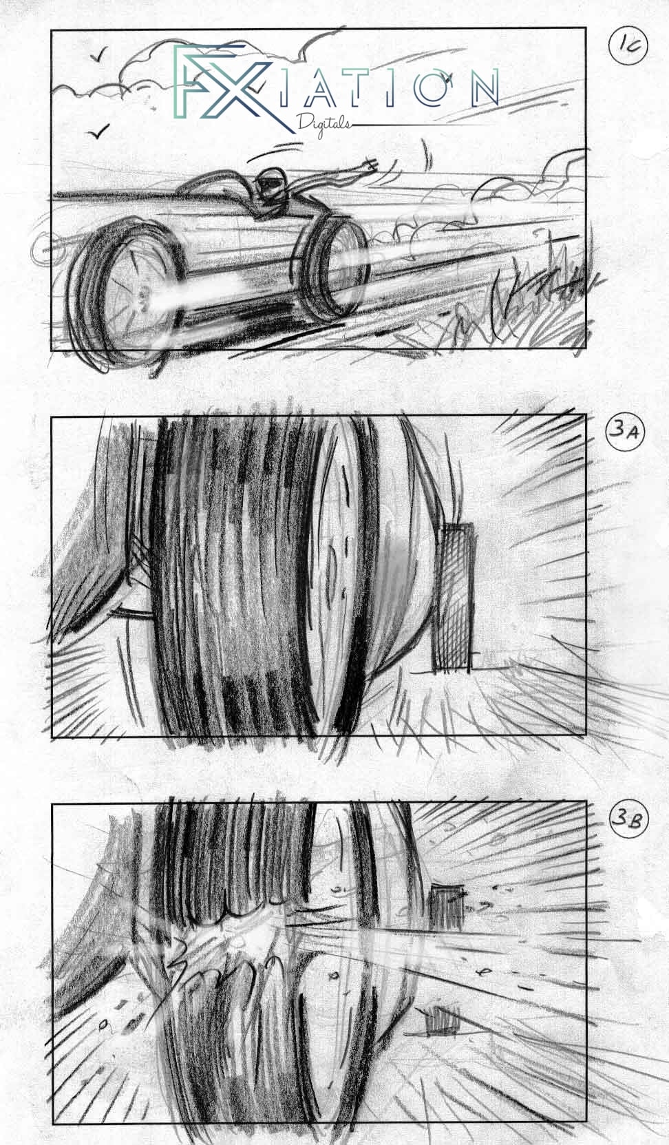 Storyboard sample — vertical scene composition