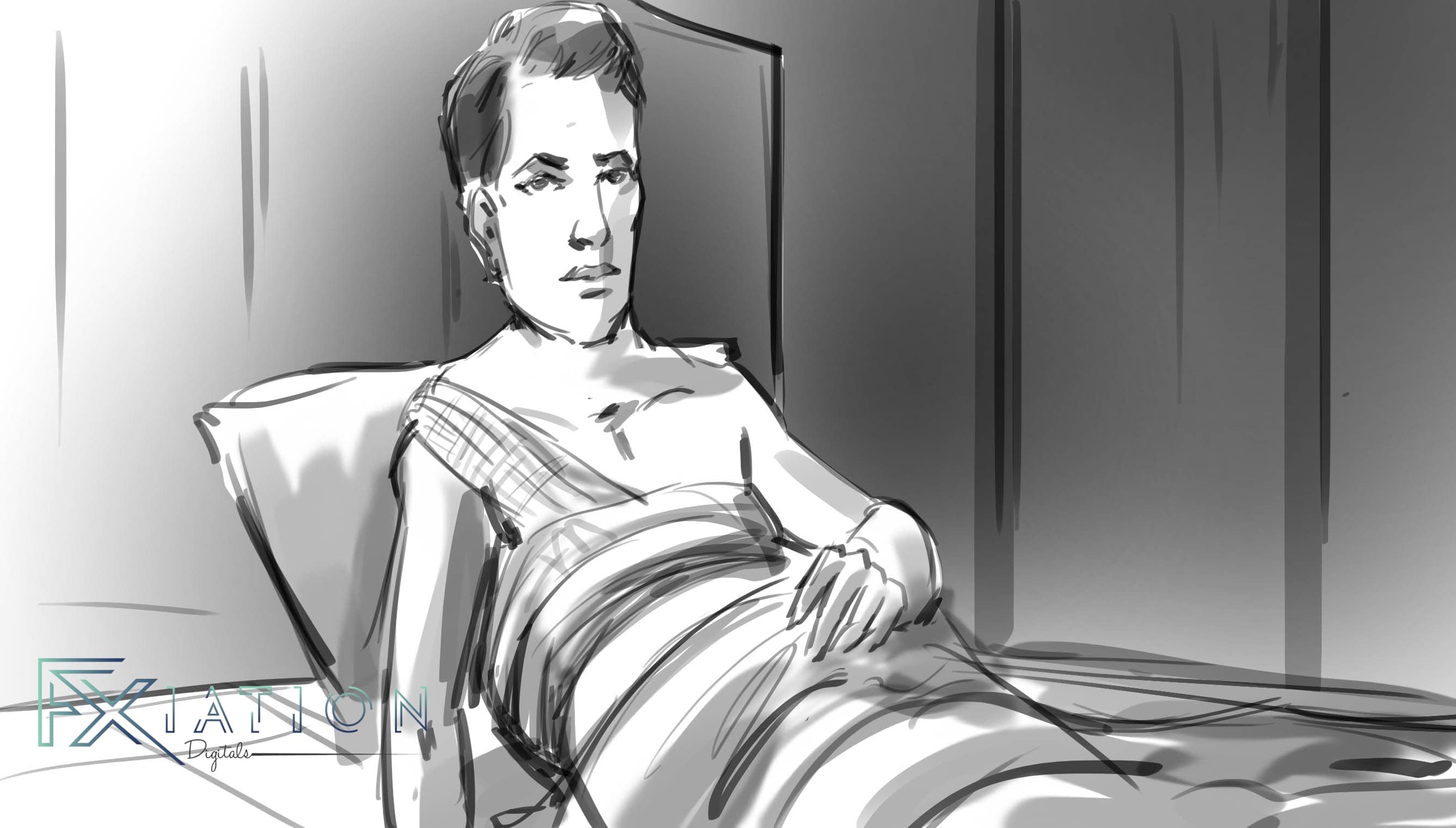 Storyboard sample — wide cinematic composition